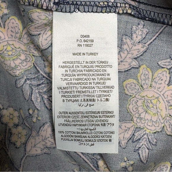 NWT Boden Cut Out Puff Short Sleeve Floral Mini Dress Size 2R - Picture 13 of 16